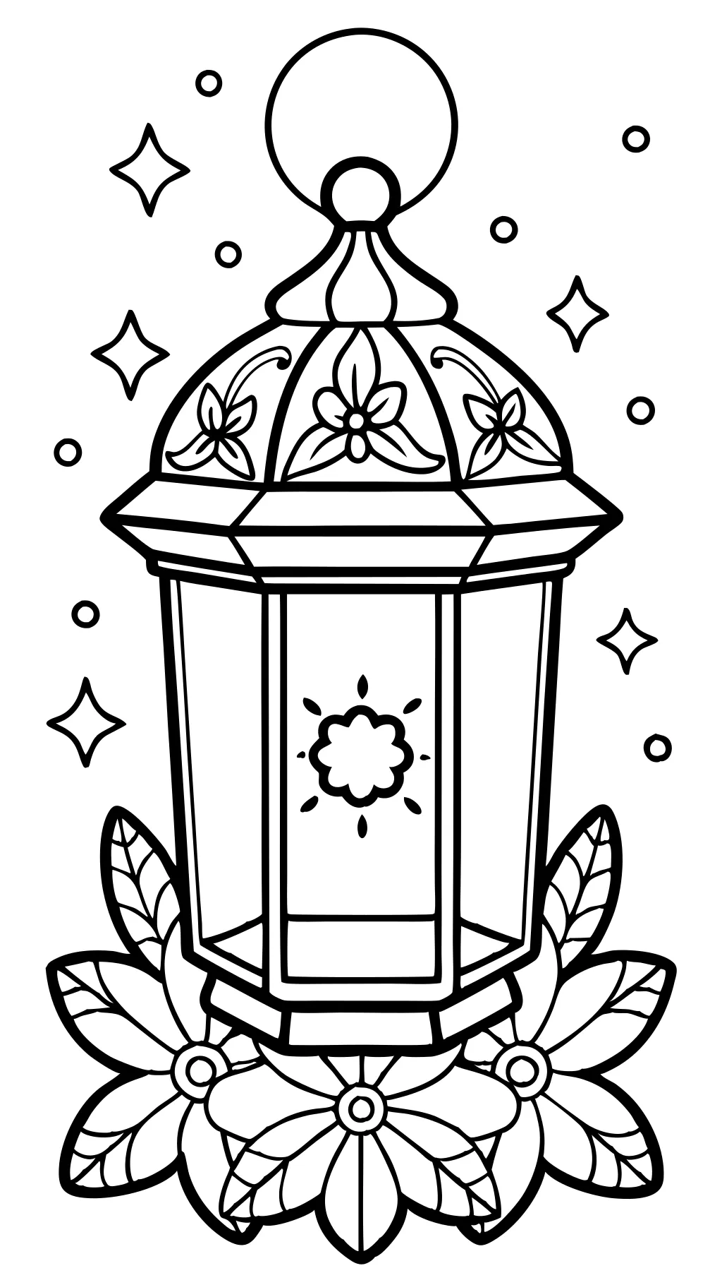 lantern coloring page